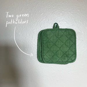 Green Potholders